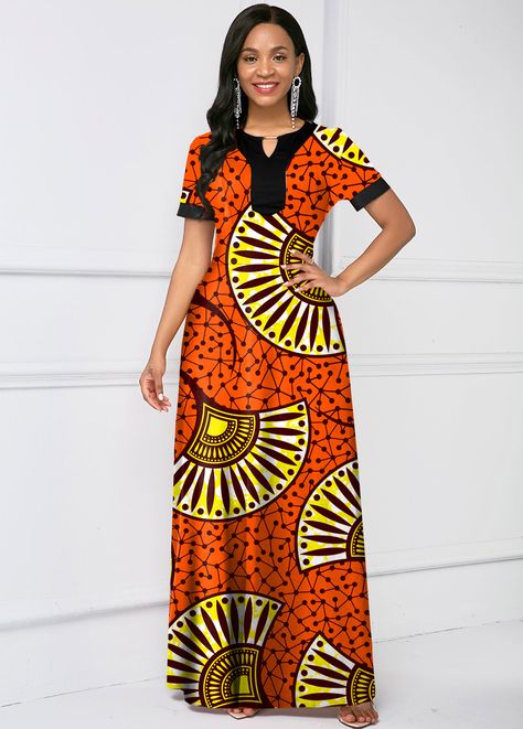 Kitenge Fashion Long Dresses, New Designer Dresses Style, Kitenge Dress Designs Unique, Kitenge Designs Dresses, Belk Dresses, Long Dress Style, Chitenge Dresses, African Print Long Dress, Fancy Gown