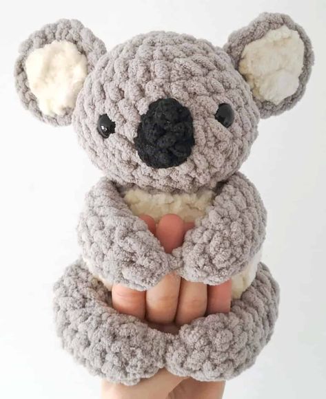 Koala Crochet, Crochet Kawaii, Crochet Mignon, Confection Au Crochet, Easy Crochet Animals, Crochet Animal Amigurumi, Crochet Simple, Crochet Animals Free Patterns, Crochet Gratis