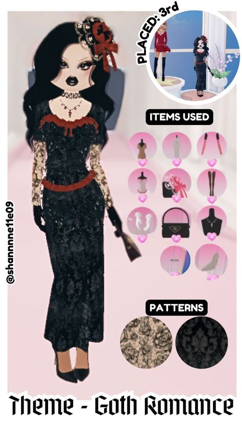 Dress To Impress Outfits Theme Villian, Dress To Impress Roblox Game Outfit Ideas Theme Gothic Romance, Dress To Impress Roblox Game Outfits Gothic Romance, Gothic Romance Dti Outfits, Dti Outfit Idea Gothic Romance, Gothic Dress To Impress Roblox Game, Dress To Impress Gothic Romance Theme, Dress To Impress Outfits Roblox Game Theme Gothic Romance, Dress To Impress Theme Gothic Romance