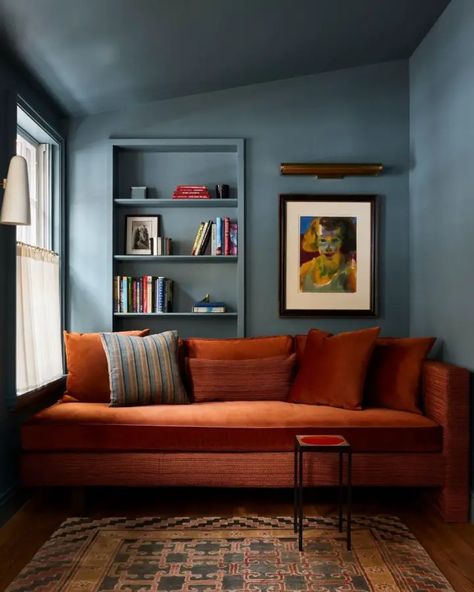 Tv Snug, Nola House, Living Room Drawing, Wall Colours, Small Sectional Sofa, Latest Sofa Designs, Snug Room, Office Color, Casa Container