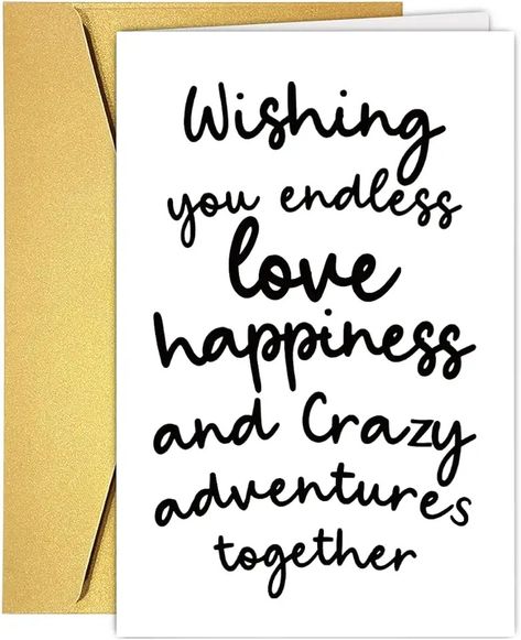 Amazon.com: Couple Travel Gifts Couple Office, Funny Wedding Anniversary Cards, Congratulations Wedding, Funny Wedding Cards, Wedding Congratulations Card, Couple Travel, Engaged Couple, Newly Married Couple, Funny Wedding