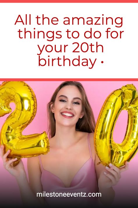 Are you trying to figure out what you will do for your 20th birthday? If so, keep reading to discover how you can make your 20th birthday epic! Things To Do On Your 20th Birthday, Birthday Ideas 20 Years Old, 20th Bday, 20th Birthday Party, Creative Party Ideas, Mystery Dinner, Virtual Reality Games, Birthday Brunch, Adult Birthday Party