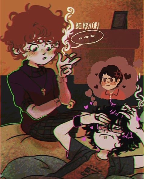Beverly Marsh And Richie Tozier Fanart, Bev Marsh Fanart, Richie And Bev, Richie Tozier Icons Fanart, Eddie It 2017, It Eddie X Richie, Beverly And Richie, Richie And Beverly, Scary Pfp Aesthetic