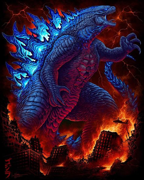 Original Godzilla, Big Lizard, King Kong Vs Godzilla, Kong Godzilla, Godzilla Comics, Godzilla Wallpaper, Godzilla 2014, All Godzilla Monsters, Kaiju Art