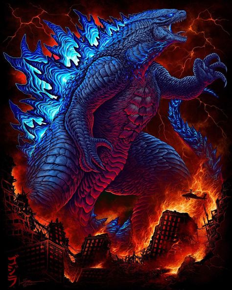 Original Godzilla, Godzilla Art, Kong Godzilla, Godzilla 2, King Kong Vs Godzilla, Godzilla Comics, Godzilla Vs Kong, Godzilla Wallpaper, Godzilla 2014