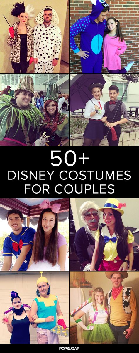 50+ Adorable Disney Couples Costumes Couple Costumes, Disney Couples Costumes, Disney Çiftleri, Disney Couple Costumes, Couple Disney, Halloween Parejas, Funny Couple Costumes, Costume Disney, Fantasia Disney