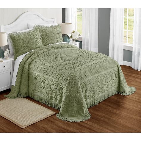 Emily Chenille Bedspread | Montgomery Ward Luxury Hotel Bedding, Burlap Bedding, Queen Size Bedspread, Hotel Bedding, Twin Bedspreads, Queen Bedspread, Twin Quilt Size, Guest Room Decor, Chenille Bedspread