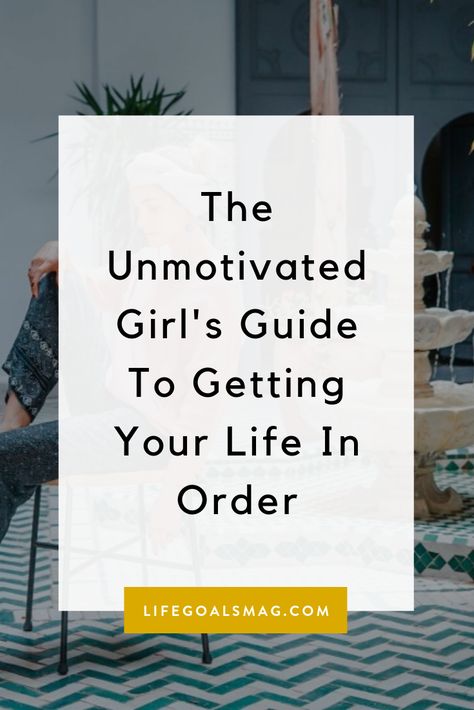How to get your life together when you're feeling unmotivated, with zero inspiration. How to create a life you love and develop habits that make you feel like a boss babe, instead of a lazy girl. Click through for the guide. How To Create A Life Plan, How To Get Into A Good Routine, How To Create Habits, How To Organize Yourself, How To Develop A Routine, How To Create New Habits, How To Create A Life You Love, How To Create Healthy Habits, How To Create A Habit