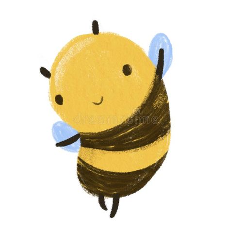 Bumble Bee Illustration Cute, Bee Hive Illustration, Bee Character Design, Cute Bee Drawing, Honey Doodle, Cute Bee Illustration, Doodle Bee, Honey Drawing, Daycare Inspiration