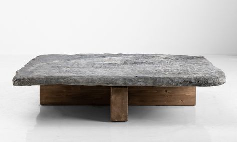 Stone Coffee Table :: Obsolete Wood Coffe Table, Wabi Sabi Furniture, Slab Coffee Table, Cofee Table, Stone Coffee Table, Wood Interior Design, Slab Table, Futuristic Furniture, Concrete Furniture