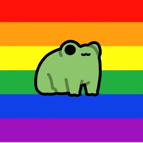 Cute Frog Pfp, Lgbtq Cute, Frog Pfp, Cute Frog, Gay Love
