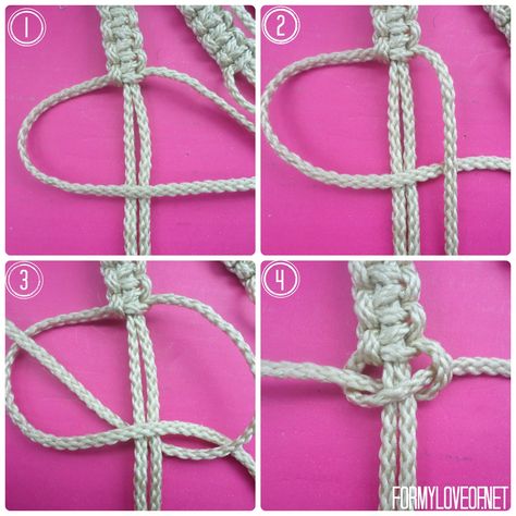 Diy Macrame Wall Hanging, Diy Bracelets With String, String Bracelet Patterns, Macrame Wall Hanging Tutorial, Macrame Bracelet Tutorial, Macrame Knots Tutorial, Diy Jewelry Rings, Diy Bracelets Tutorials, Friendship Bracelets Tutorial