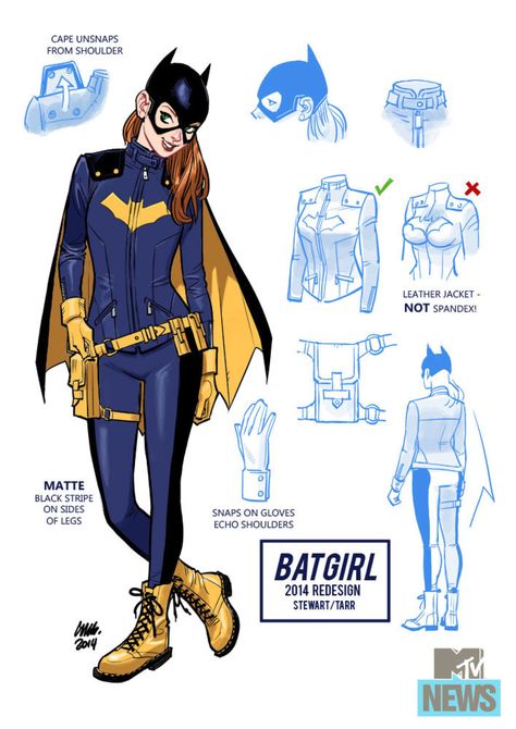 Exclusive: 'Batgirl' Gets A Brand New Look From A Brand New Creative Team - MTV: Batgirl Costume Tests Batgirl Of Burnside, Damian Wayne Robin, Babs Tarr, Dc Batgirl, Batgirl Costume, Character Design Cartoon, Barbara Gordon, Bd Comics, Batman Family
