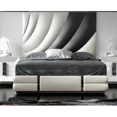 Black And White Bed Frame, Black And White Furniture Bedroom, Unique Bed Frames, Beautiful Bedroom Set, Beautiful Headboards, Home London, Leather Wingback, Bed Color, Wingback Bed