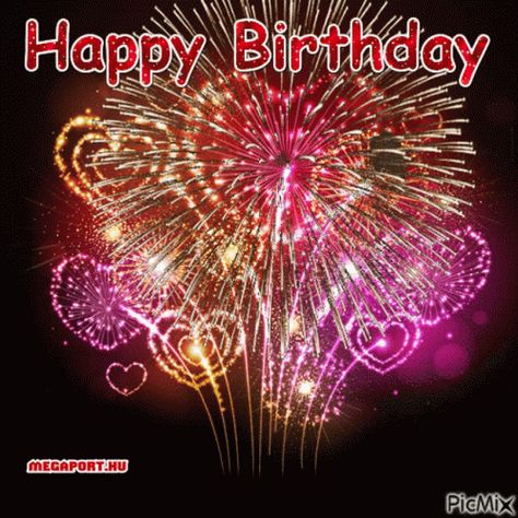 Happy Birthday GIF - Happy Birthday - Discover & Share GIFs Free Animated Birthday Greetings, Happy Birthday Fireworks Gif, Animated Happy Birthday Wishes Gif, Happy Birthday Wishes Images Gif, Happy Birthday Greetings Gif, Happy Birthday Wishes Animated, Gif Birthday Wishes, Good Morning Happy Birthday, Animated Birthday Greetings