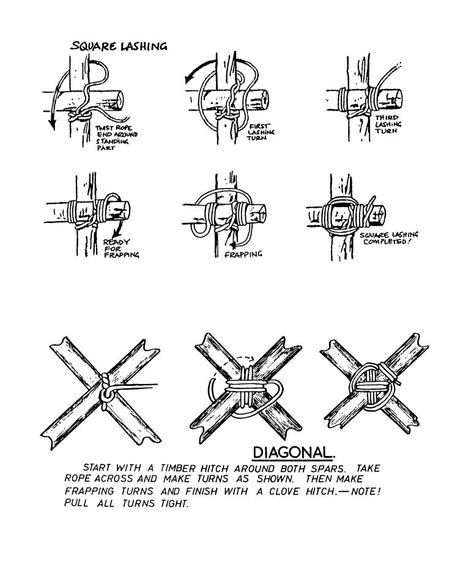 lashing diagram Knot Diagram, Animated Knots, Scout Knots, Sailing Knots, Scouts Bsa, Reef Knot, Natural Ornaments, Types Of Knots, Living Skills