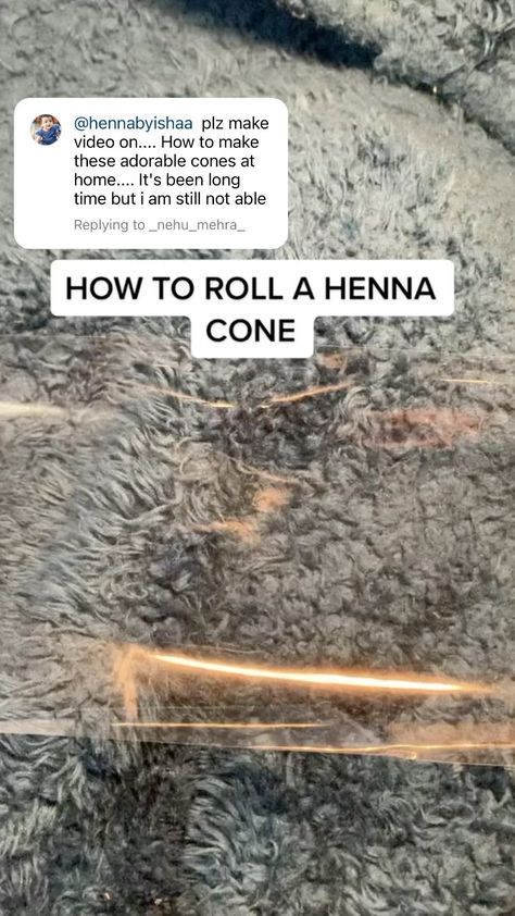 Henna By Isha’s Instagram profile post: “How to roll a henna cone! Hope this helps :) • • • • • #henna #hennatattoo #hennadesigns #hennaartist #hennaartistsaroundtheworldunite…” Henna Cone, How To Roll, Henna Cones, Mehndi Art, Henna Artist, Bridal Henna, Henna Art, Henna Design, Henna Tattoo