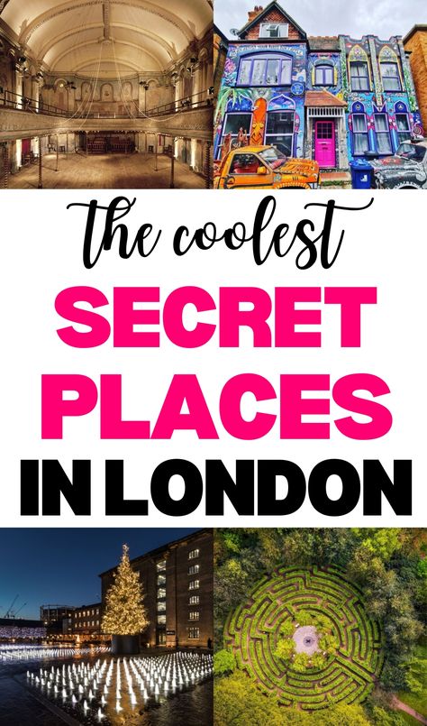 Discover the most secret places in London from Eltham Palace to the Crystal Palace Park Maze - some of the best hidden gems in London and free secret gardens in London to visit for free, perfect if you're looking for romantic first date ideas in London! hidden London | secret things to do in London | best hidden London places to visit | free things to do in London | best things to do in London for couples | London travel bucket list | most romantic places in London | beautiful places to travel Secret London Places, Romantic Places In London, Hidden Gems Of London, Cool Places To Go In London, Hidden London Secret Places, London Neighborhoods Map, Free Things To Do London, London Secret Places, Hidden Places In London