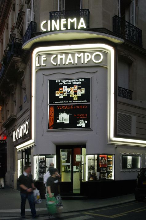 Classic Movie Theaters and Cinemas in Paris Paris Movie Theater, French Cinema Aesthetic, Giovanni's Room, Aesthetic Cinema, Classic Movie Theaters, Movie Theater Aesthetic, Paris Movie, Light Cinema, Cinema Aesthetic