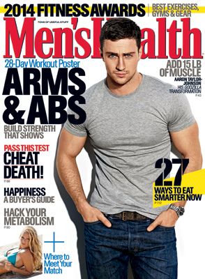 May 2014 Cover Guy Aaron Taylor-Johnson | Men's Health Gym Gear For Men, Men's Health Magazine, Sam Taylor Johnson, Aaron Johnson, Mens Health Magazine, Arms And Abs, Aaron Taylor, Workout Posters, Aaron Taylor Johnson