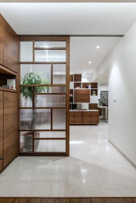 Partition wall ideas for your home: Types and cost of latest partition wall designs Modern Partion Design Interiors, Glass Design Interior, Wooden Partition Design, Glass Partition Designs, Modern Partition, Modern Partition Walls, Room Partition Wall, Small Office Design Interior, Wall Partition Design