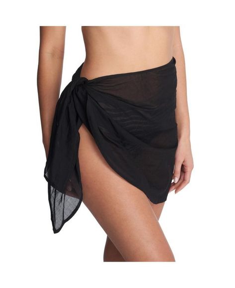 Aplaya Sarong Sarong Outfit, Black Cover Up, Swimsuits Outfits, Long Windows, Beach Wrap, Coverup Skirt, Wrap Around Skirt, Swimsuit Design, Black Cover