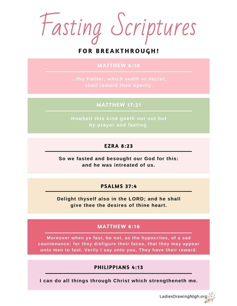 Do you want to experience breakthrough in your prayer life? Are you in desperate need of God's deliverance in some area of your life or a loved one's life? Here are 26 fasting scriptures for breakthrough that will encourage you as you deny yourself and seek God through fasting and prayer.