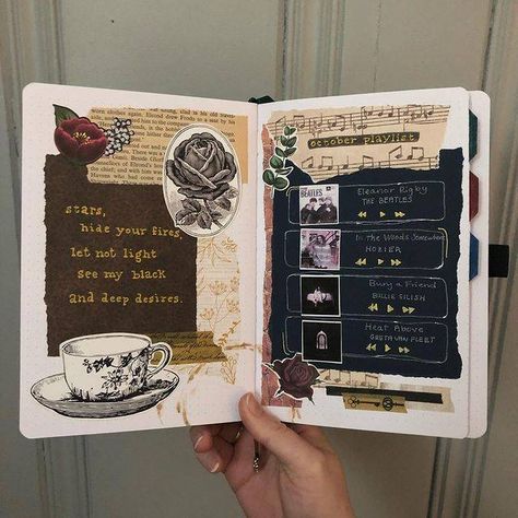 Dark Academia Journal Ideas, Dark Academia Bullet Journal, Crunchy Recipes, Vintage Bullet Journal, Reading Bujo, Dark Academia Journal, Bujo 2024, Theme Journal, Reading Journals