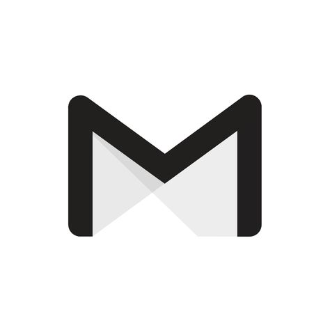 Black And White Gmail Icon, Ios App Icon Design Beige, All Apps Icon, Mobile App Icon, App Store Icon, Zestaw Ikon, Icon White, White Icons, Black App