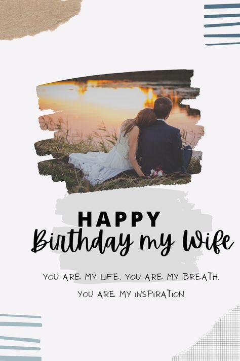 Romantic Birthday Wishes for Wife Happy Birthday Dear Husband Wishes, Happy Birthday Dear Husband, Happy Birthday My Wife, Birthday Images For Men, Special Happy Birthday Wishes, Cool Happy Birthday Images, Heart Touching Birthday Wishes, Birthday Wishes For Love, Birthday Wishes For Wife