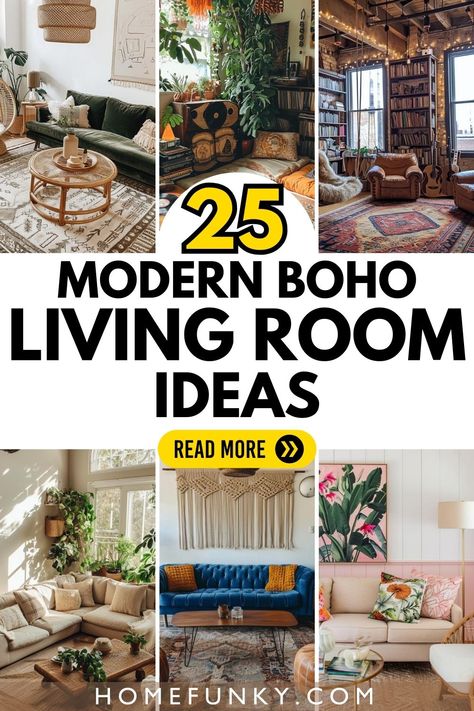 25+ Modern Boho Living Room Ideas for a Trendsetting Home Modern Boho Living Room Ideas, Living Room Decor Bohemian, Boho Modern Living Room, Cozy Boho Living Room, Boho Living Room Inspiration, Boho Living Room Ideas, Boho Style Living, Boho Livingroom, Modern Bohemian Living Room