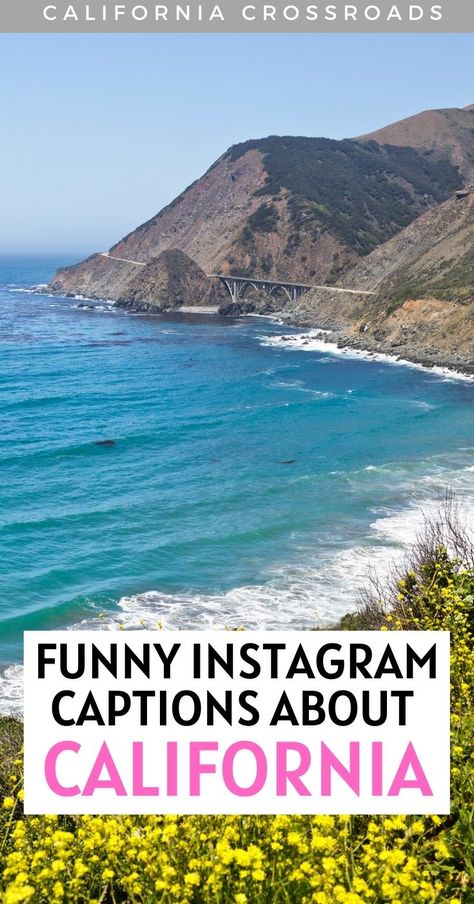 Want some funny California Instagram captions? I’ve gathered the best California puns and jokes for your Cali Instagram captions! California Instagram captions | California jokes | California puns | Cute California instagram captions | funny captions about California | California beach Instagram captions | California Instagram captions friends | California Instagram pictures | Instagram captions about California | California jokes for Instagram | California travel tips | California Insta Cali Captions Instagram, Cali Instagram Captions, Cali Captions, California Captions Instagram, Instagram Captions Funny, Puns Cute, California Quotes, California Funny, Beach Instagram Captions