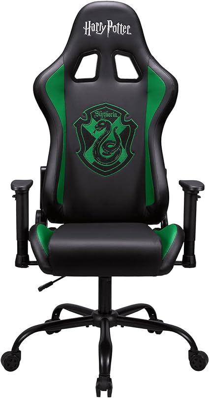 SUBSONIC Harry Potter - Official Ergonomic Gamer Chair Adjustable Back and Armrests -Slytherin - for dolescent and Adult Gaming Chair Size L Slytherin Bedroom Ideas, Harry Potter Furniture, Slytherin Bedroom, Slytherin Room, Harry Potter Toys, Gaming Bedroom, Harry Potter Accessories, Harry Potter Merch, Gamer Chair