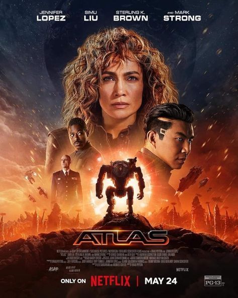 Atlas (2024) ⭐ 5.6 | Action, Adventure, Drama Jennifer Lopez Movies, Buddy Movie, Horror Music, Batman Superman Wonder Woman, Film Netflix, Mark Strong, The Fall Guy, Sundance Kid, Jerry Seinfeld