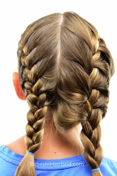 How to Get a Tight French Braid from BabesInHairland.com #frenchbraid #hairtips #hairhack #hairstyle 4 French Braids, Easy Braid Ideas, Tight French Braid, Easy French Braid, French Braid Pigtails, Two French Braids, Braiding Your Own Hair, French Braid Hairstyles, Pigtail Braids