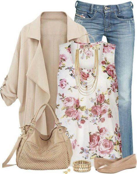 This outfit is right up my alley Flirty Outfits, Stitch Fit, 여름 스타일, Spring Outfit Ideas, Stitch Fix Outfits, Ținută Casual, Looks Plus Size, Mode Casual, Outfit Combinations
