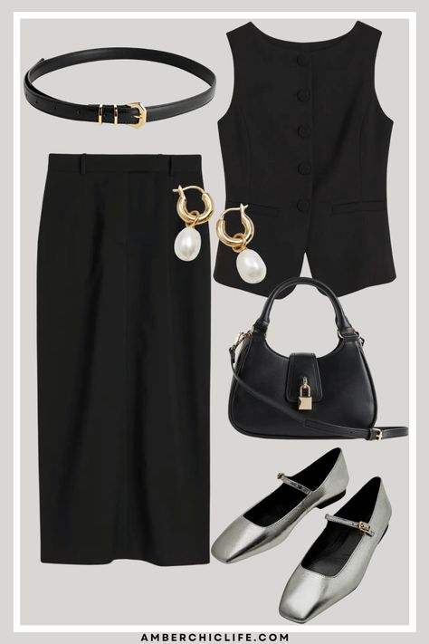 How to Style Long Black Pencil Skirt Outfit in 2024 Long Black Pencil Skirt Outfit, Straight Skirt Outfits, Maxi Skirt Styling, Black Long Skirt Outfit, Black Maxi Pencil Skirt, Long Black Skirt Outfit, Black Pencil Skirt Outfit, Long Black Maxi Skirt, Long Black Pencil Skirt