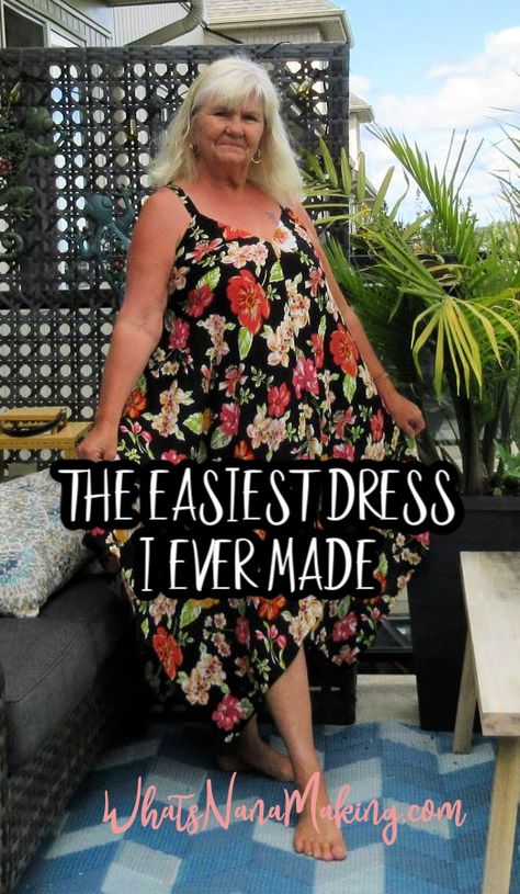 Couture, Sewing A Sundress, Boho Dress Patterns Free Sewing, Easy Diy Summer Dress, Simple Sundress Pattern Free, Easiest Dress To Sew, Easy Diy Dresses For Women, Simple Dress Pattern Free Summer, Summer Dresses To Sew