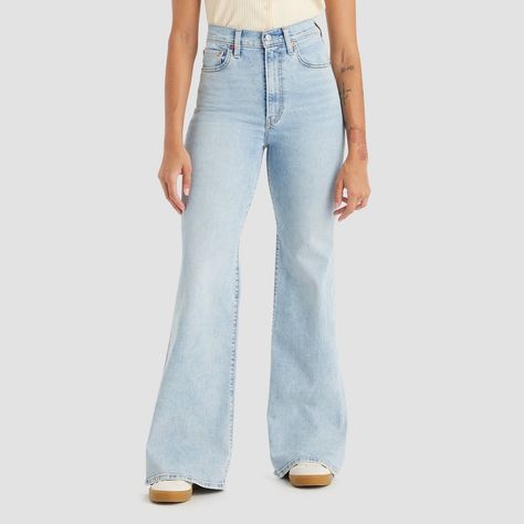 Outfits With Bell Bottoms, Vintage Levi Jeans, Jeans Target, Bell Bottom Jeans Outfit, Bell Jeans, Clothing Wishlist, Church Camp, Boho Clothes, Boho Style Outfits