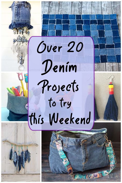 Learn what to do with old jeans with this interesting list of denim projects that are easy and practical to create. Patchwork, Upcycling, Couture, Upcycle Jeans Ideas, Crafts With Old Jeans, Recycle Jeans Projects, Old Jeans Projects, Jean Crafts Ideas, What To Do With Old Jeans