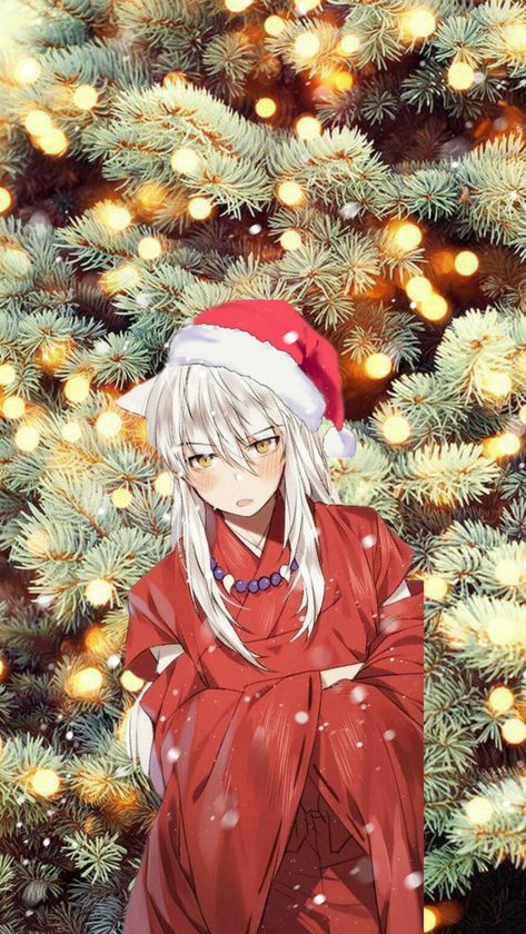 Anime Christmas Wallpaper Iphone, Anime Christmas Background, Christmas Anime Background, Inuyasha Christmas, Christmas Anime Wallpaper, Christmas Background Wallpaper, Merry Christmas Anime, Anime Christmas Wallpaper, Merry Chrismast