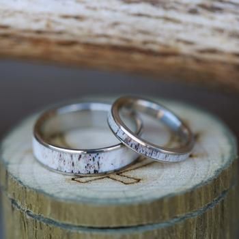 Elk Antler Wedding Band, Antler Rings, Antler Wedding Band, Antler Ring, Staghead Designs, Custom Wedding Rings, Matching Wedding Bands, Morganite Engagement, Morganite Engagement Ring