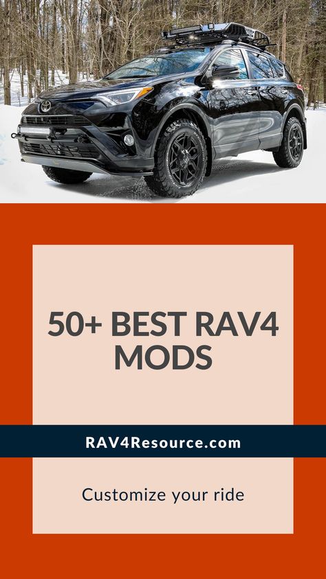 Take your RAV4 to the next level with this comprehensive guide to over 50 amazing mods and upgrades. From lighting to off-road to interior, find the best ways to customize your Toyota. Toyota Rav4 Overland, Toyota Rav4 Aesthetic, Custom Rav4, Rav 4 Camping, Rav 4 Off Road, Rav4 Mods, Rav 4 Toyota, Toyota Rav4 Interior, Toyota Rav4 Accessories