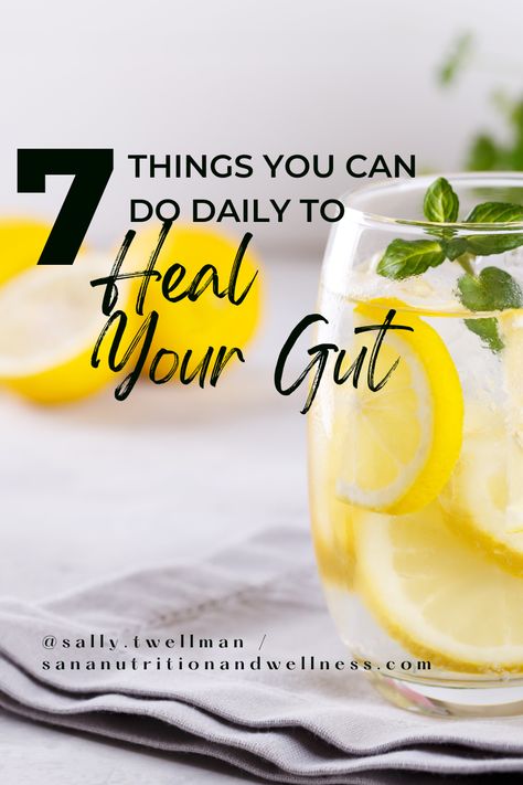 Transform your gut health with these 7 daily habits! From nourishing foods to stress-relief techniques, discover simple yet powerful ways to support your digestive system. 🌱 Click to read the whole post on my blog and start your journey to a healthier gut today! Recipes For Gut Healing, How To Cleanse Your Gut, Foods To Heal Your Gut, How To Heal Your Gut, 2nd Brain, Gut Healing Foods, Herbal Living, Healing Your Gut, Clean Gut