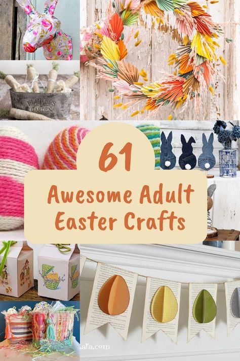 Easter Craft For Senior Citizens, Adult Spring Crafts Diy Projects, Easter Party Adults, Easy Diy Spring Crafts, Easter Egg Crafts For Adults, Easy Easter Crafts For Seniors, Springtime Crafts For Adults, Easter Craft For Adults, Adult Easter Activities