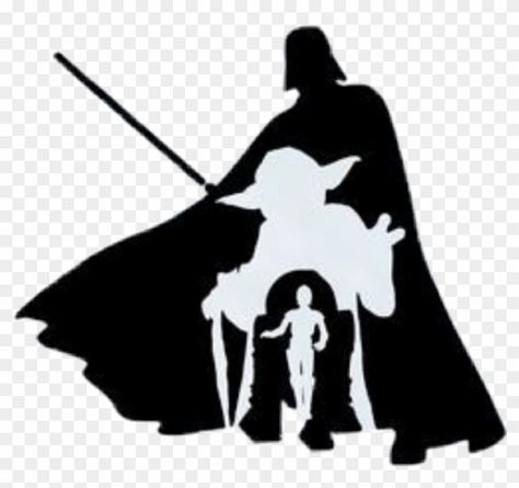 Starwars Silhouette Art, Star Wars Cricut, Starwars Svg, Darth Vader Silhouette, Star Wars Clipart, Star Wars Stencil, Star Wars Silhouette, Disney Silhouette Art, Yoda Images