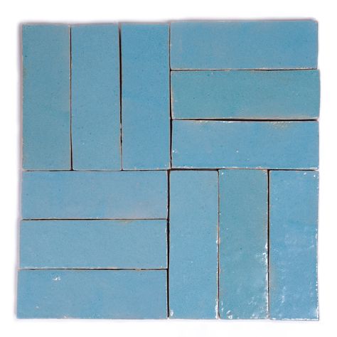 Zelig Tiles, Moroccan Zellige Tile, Moroccan Tile Backsplash, Blue Backsplash Kitchen, Blue Moroccan Tile, Morrocan Tile, Light Blue Bathroom, Colorful Bathroom Tile, Blue Bathroom Tile