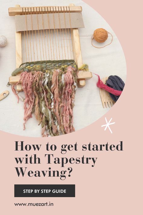 tapestry weaving india, buy tapestry loom, tapestry weaving art, tapestry weaving diy How To Start Weaving On A Loom, Tapestry Weaving Tutorial, How To Weave Without A Loom, Mini Weaving Projects, How To Weave On A Loom, Small Weaving Projects, Small Loom Weaving Projects, Mini Loom Weaving, Easy Weaving Projects