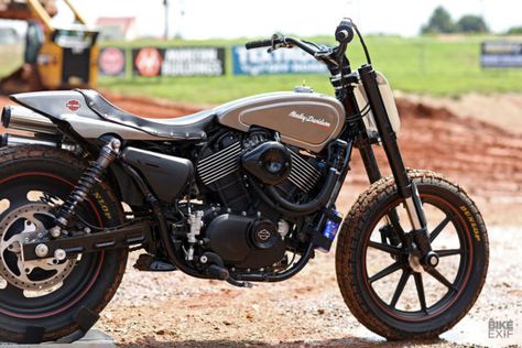 A Hint to Harley: Noise Cycles' Street Rod flat tracker | Bike EXIF Harley Davidson Street 500, Moto Harley Davidson, Breakout Harley Davidson, Harley Davidson Photos, Street 750, Harley Fatboy, Super Bike, Bike Builder, Harley Davidson Fatboy