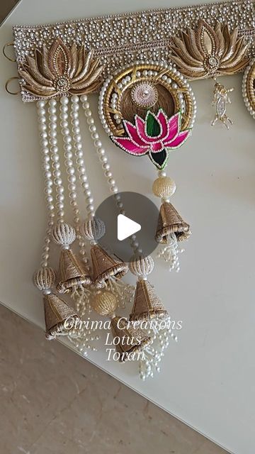 Bandarwal Designs, Lotus Decor, Diwali Diya Decoration, Handmade Decorative Items, Designer Tassels, Diy Floral Decor, Door Hanging Decorations, Diwali Decoration Items, Diy Diwali Decorations